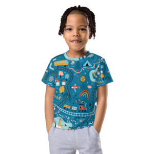 T-Shirt mit Rundhalsausschnitt für Kinder