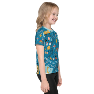 T-Shirt mit Rundhalsausschnitt für Kinder