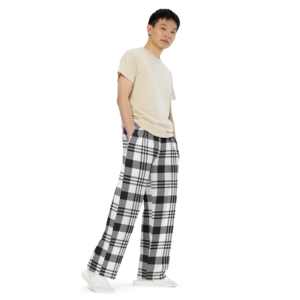 Unisex-Hose mit weiten Beinen und Allover-Druck