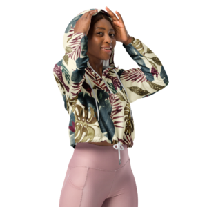 Bauchfreier Damen-Windbreaker für Damen