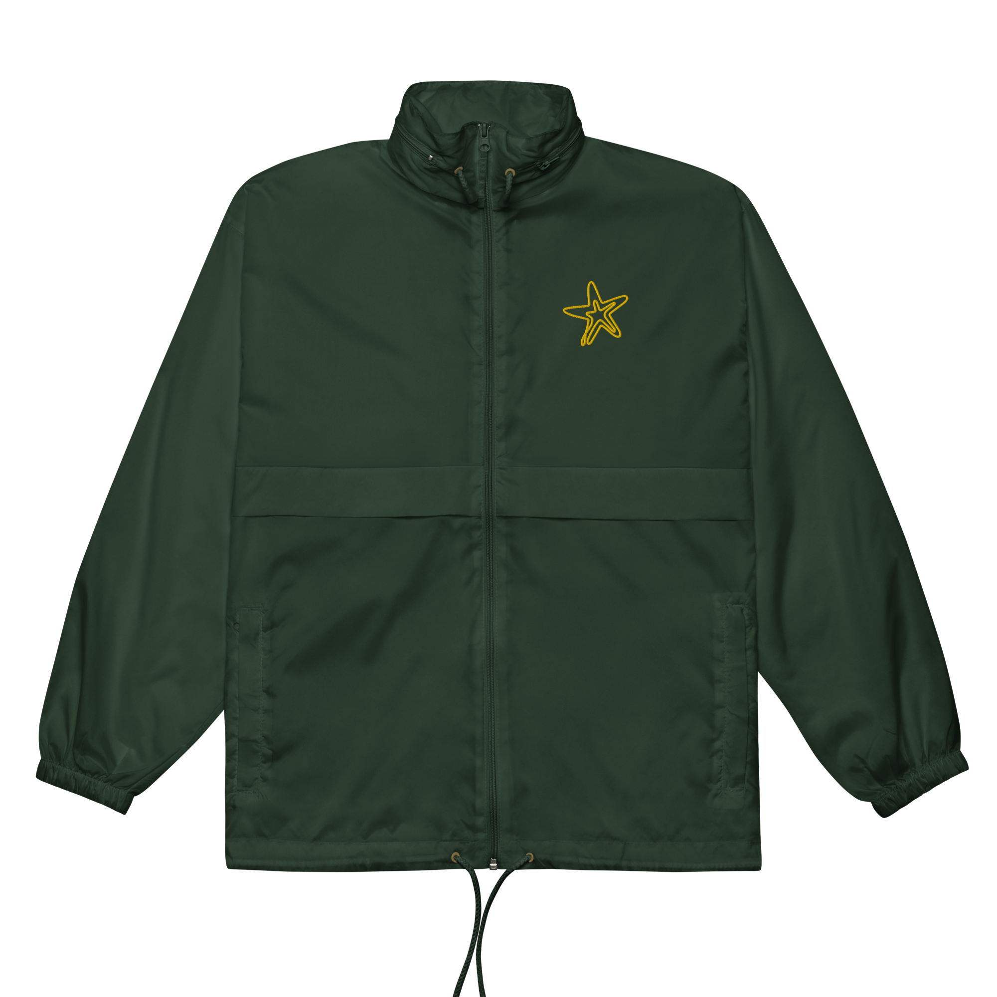 basic-unisex-windbreaker-forest-green-front-668bdf163c702.png
