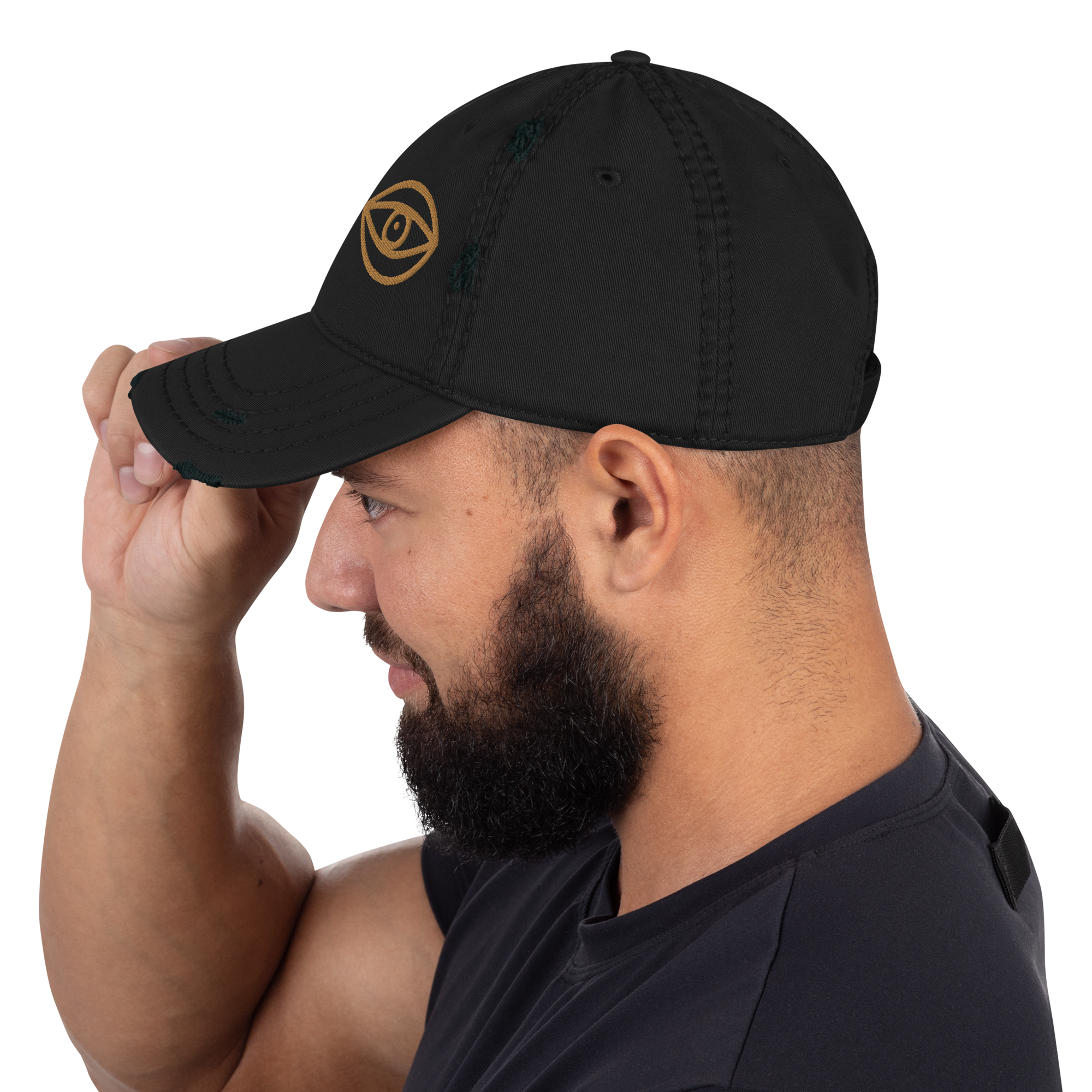 distressed-dad-hat-black-left-side-668ea2502de0b.png