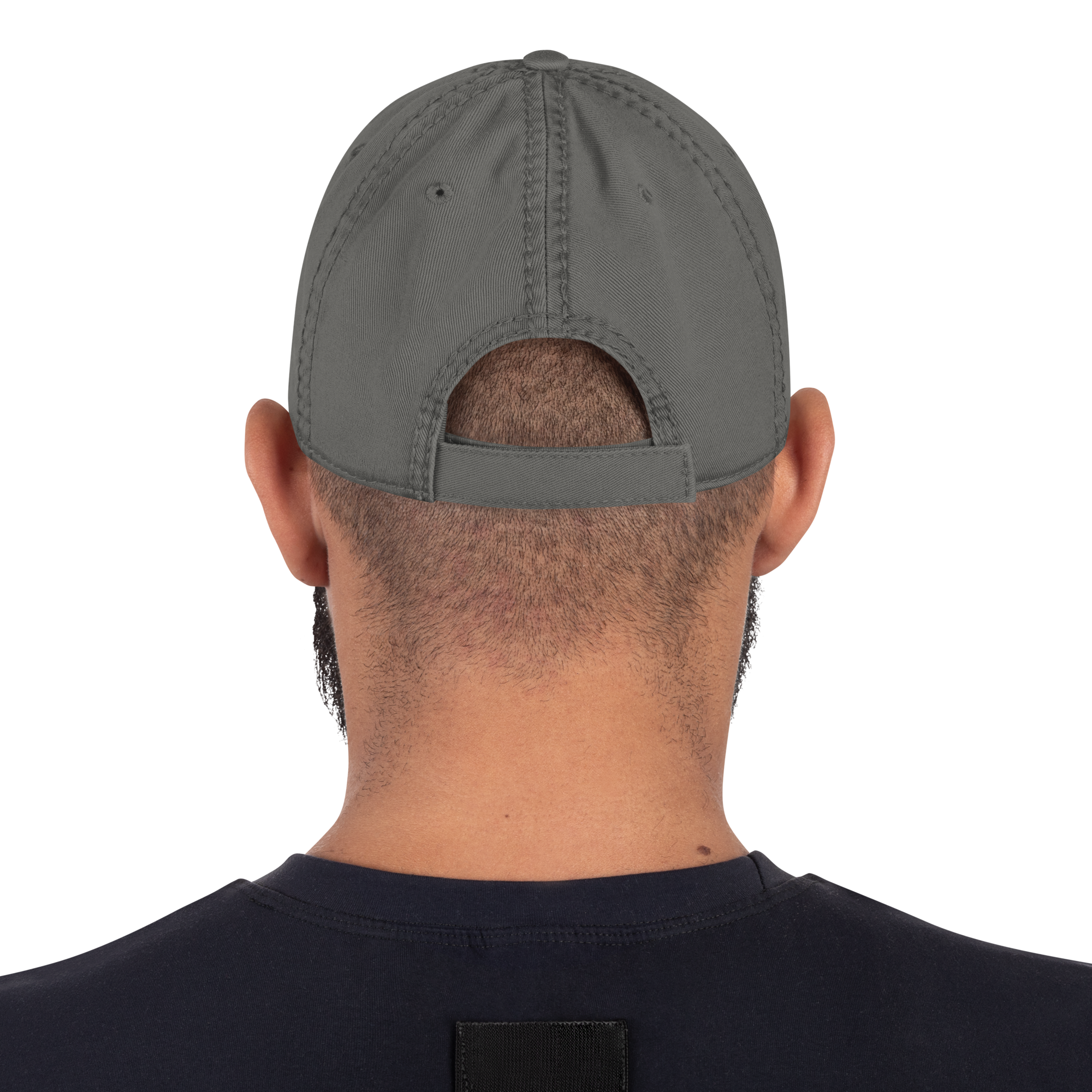 distressed-dad-hat-charcoal-grey-back-668ea25032634.png