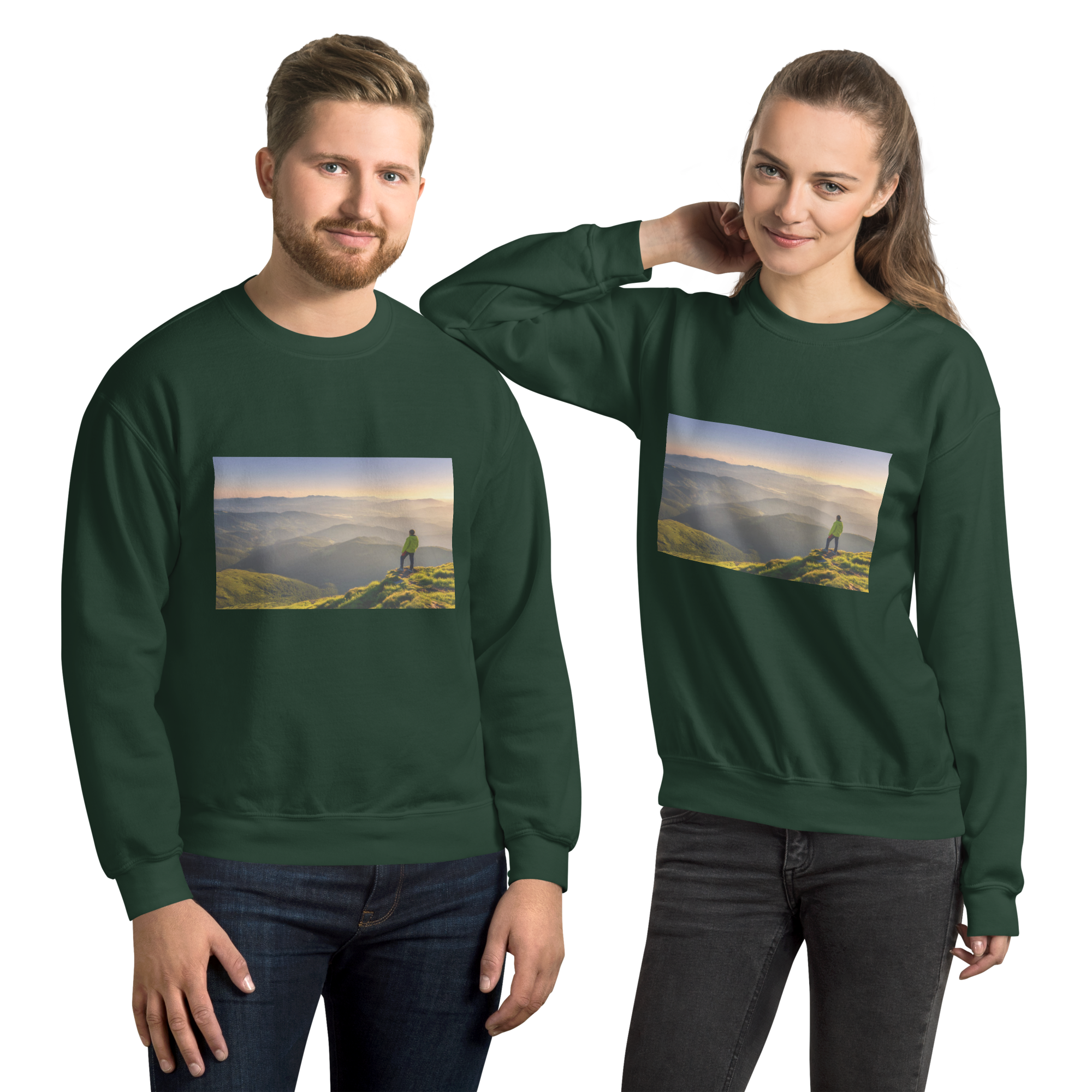 unisex-crew-neck-sweatshirt-forest-green-front-668e6b894fc82.png