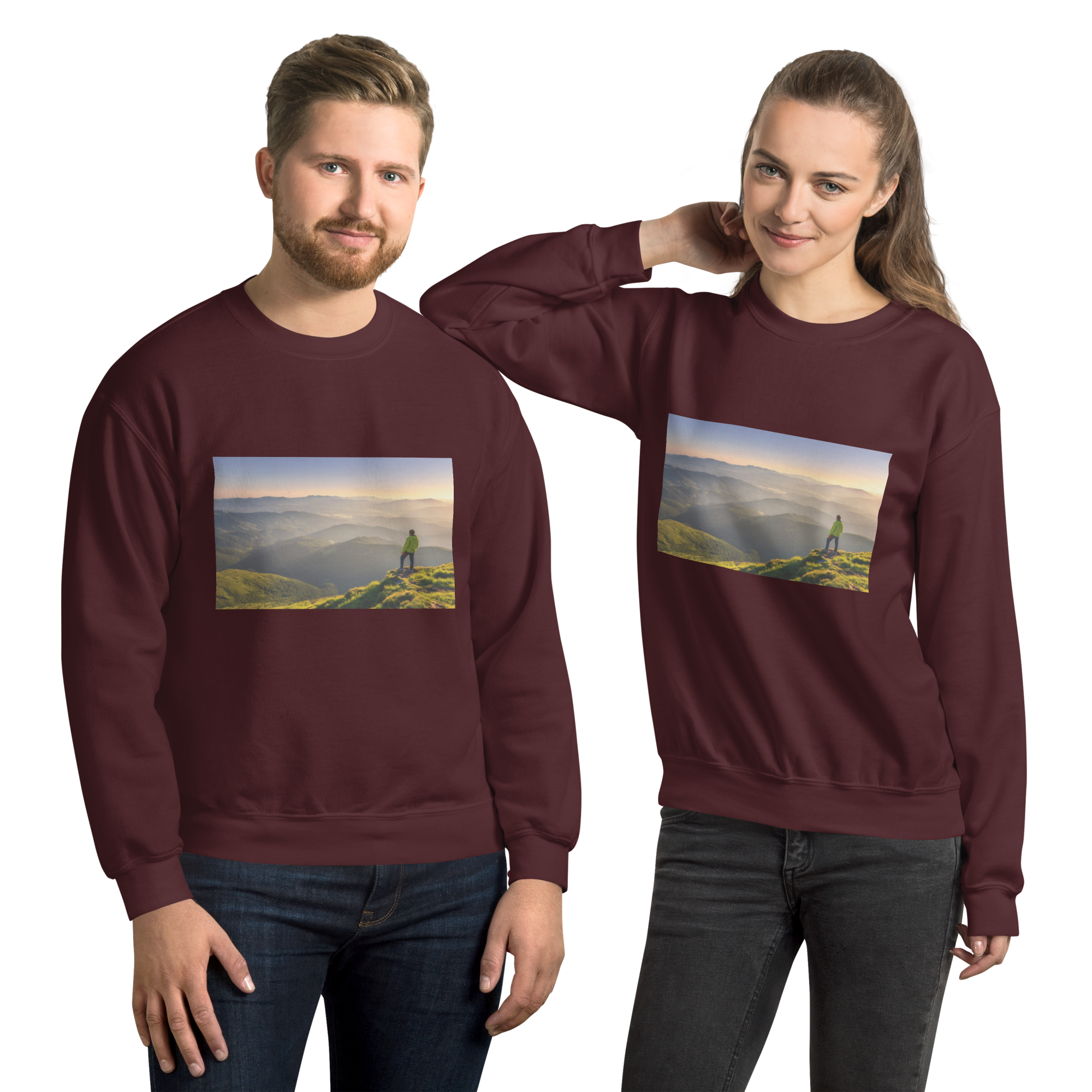 unisex-crew-neck-sweatshirt-maroon-front-668e6b8948d40.png
