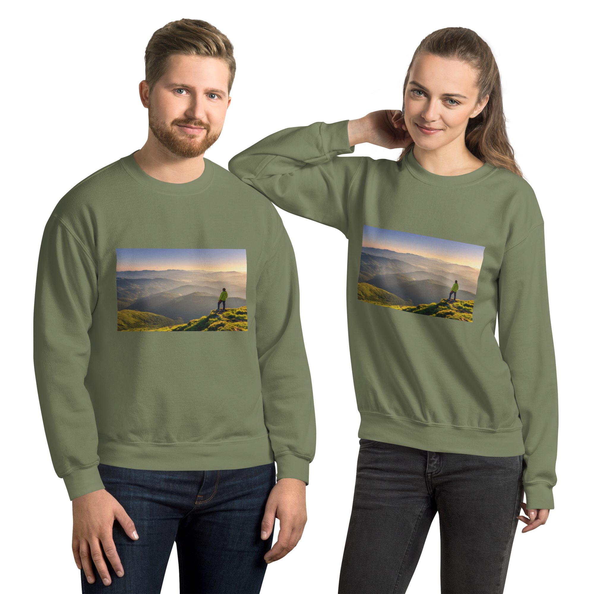 unisex-crew-neck-sweatshirt-military-green-front-668e6b898559c.png
