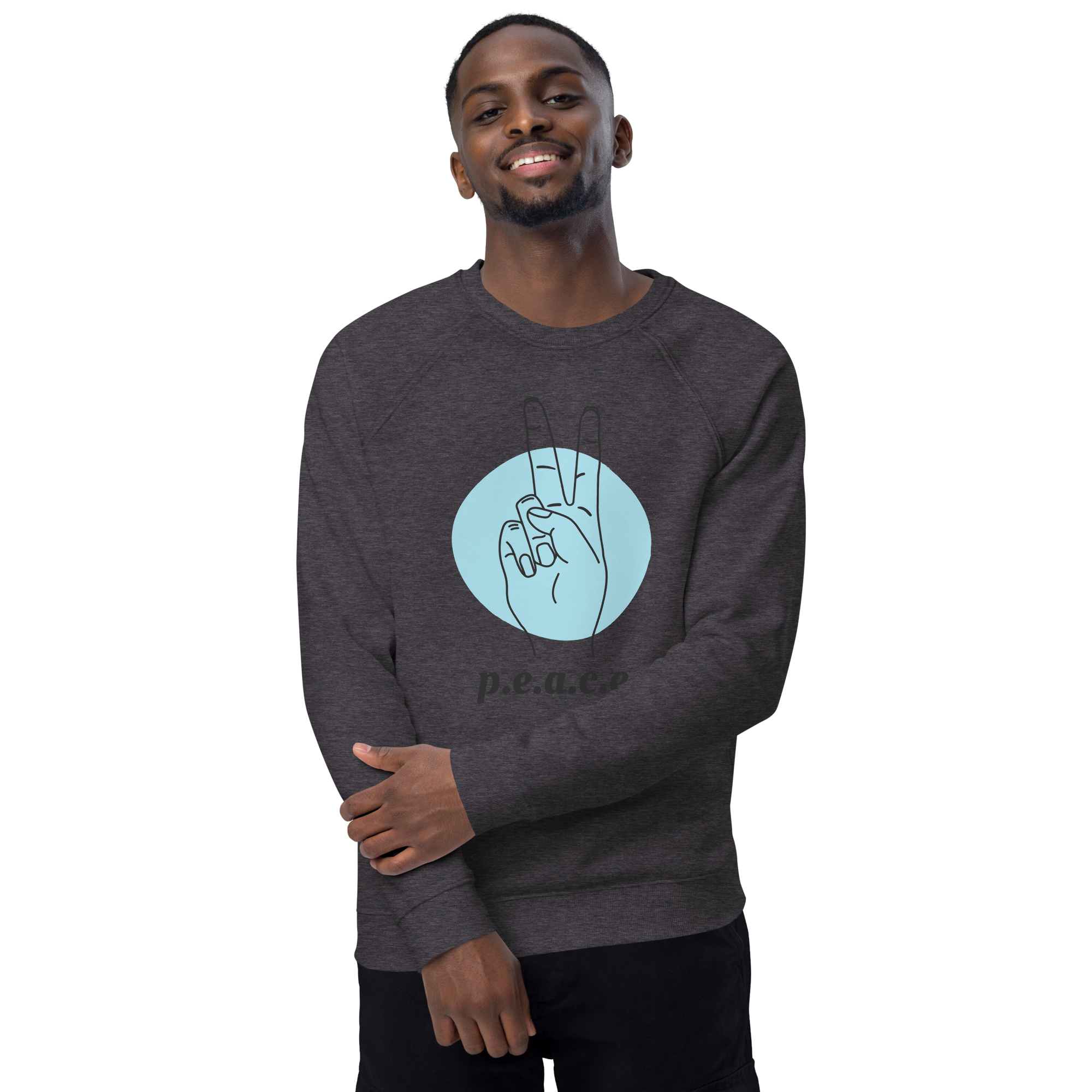 unisex-organic-raglan-sweatshirt-charcoal-melange-front-2-668e672672eee.png